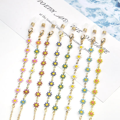 Floral Design Eyewear Chain Acalora