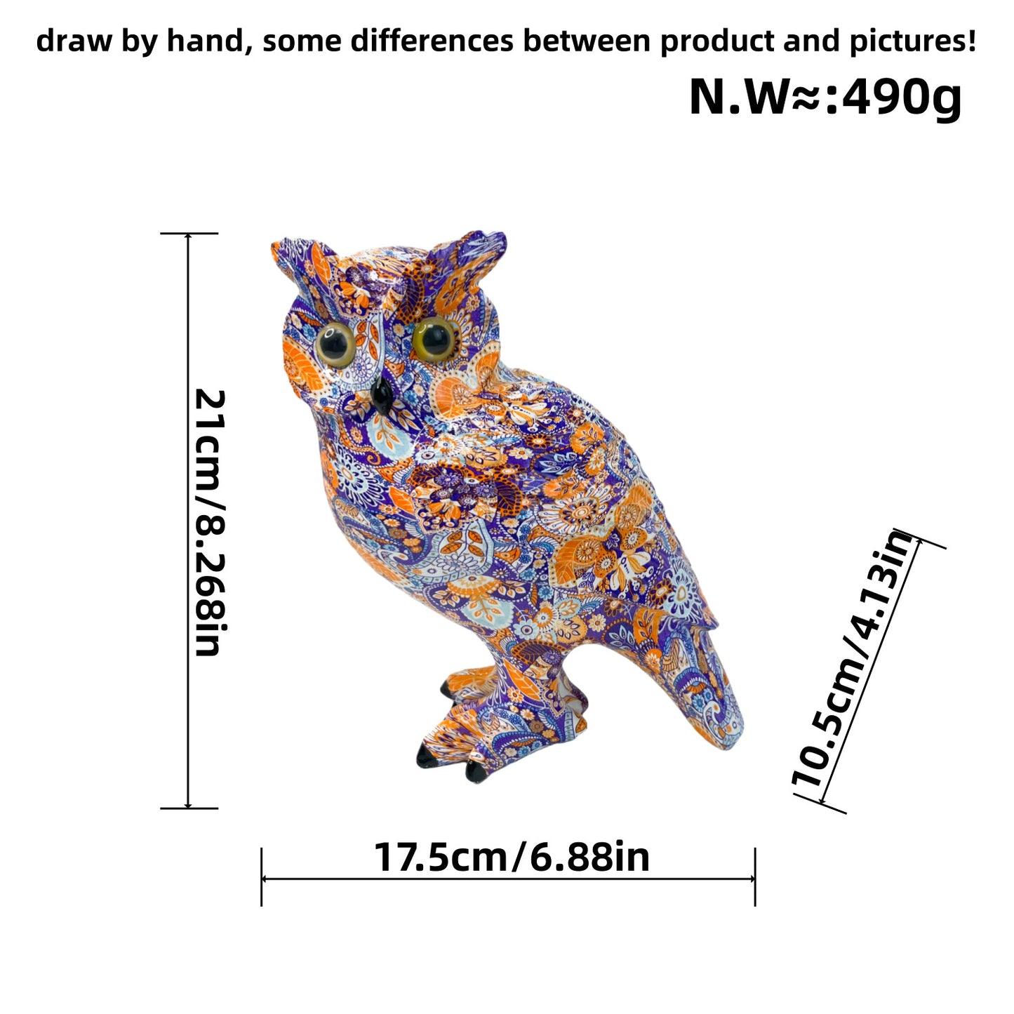 Artistic Owl Decorative Figure Acalora