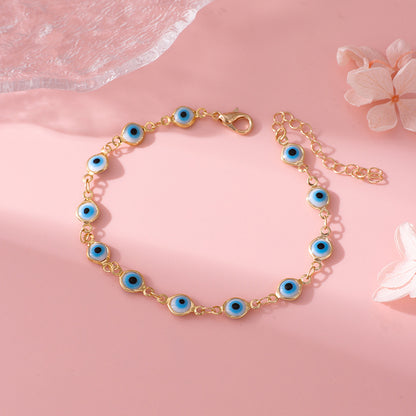 Decorative Evil Eye Charm Bracelet Acalora