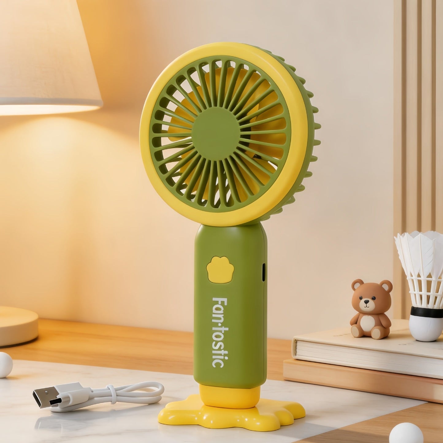 Unisex Portable Handheld Fan with Ergonomic Design and USB Charging Function Karnz
