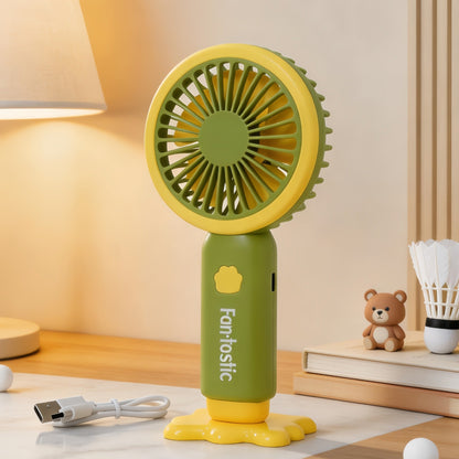 Unisex Portable Handheld Fan with Ergonomic Design and USB Charging Function Karnz