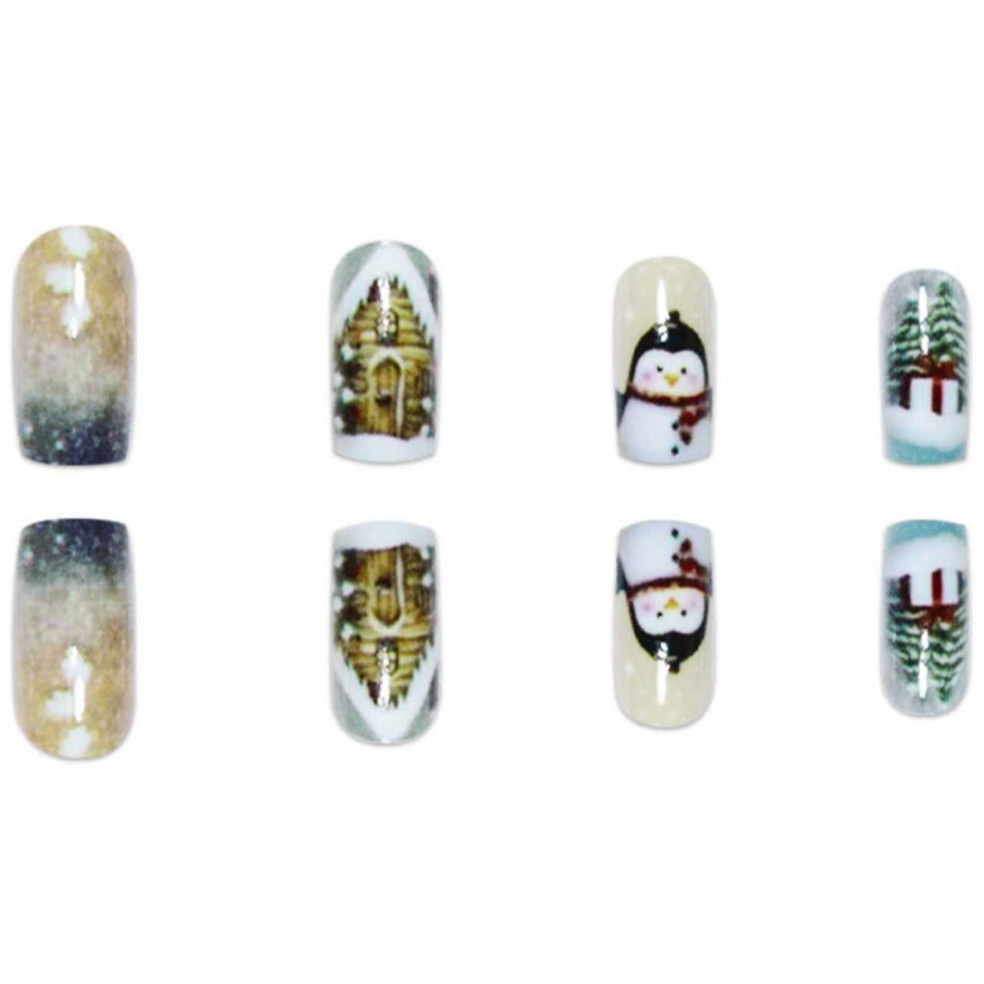 Winter-Themed Decorative Nail Art Acalora