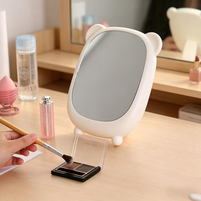Cute Panda-Themed Handheld Makeup Mirror