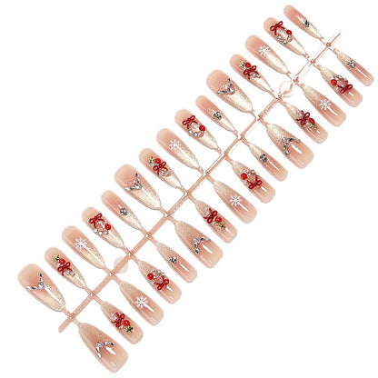 Artificial nail set with festive design Acalora