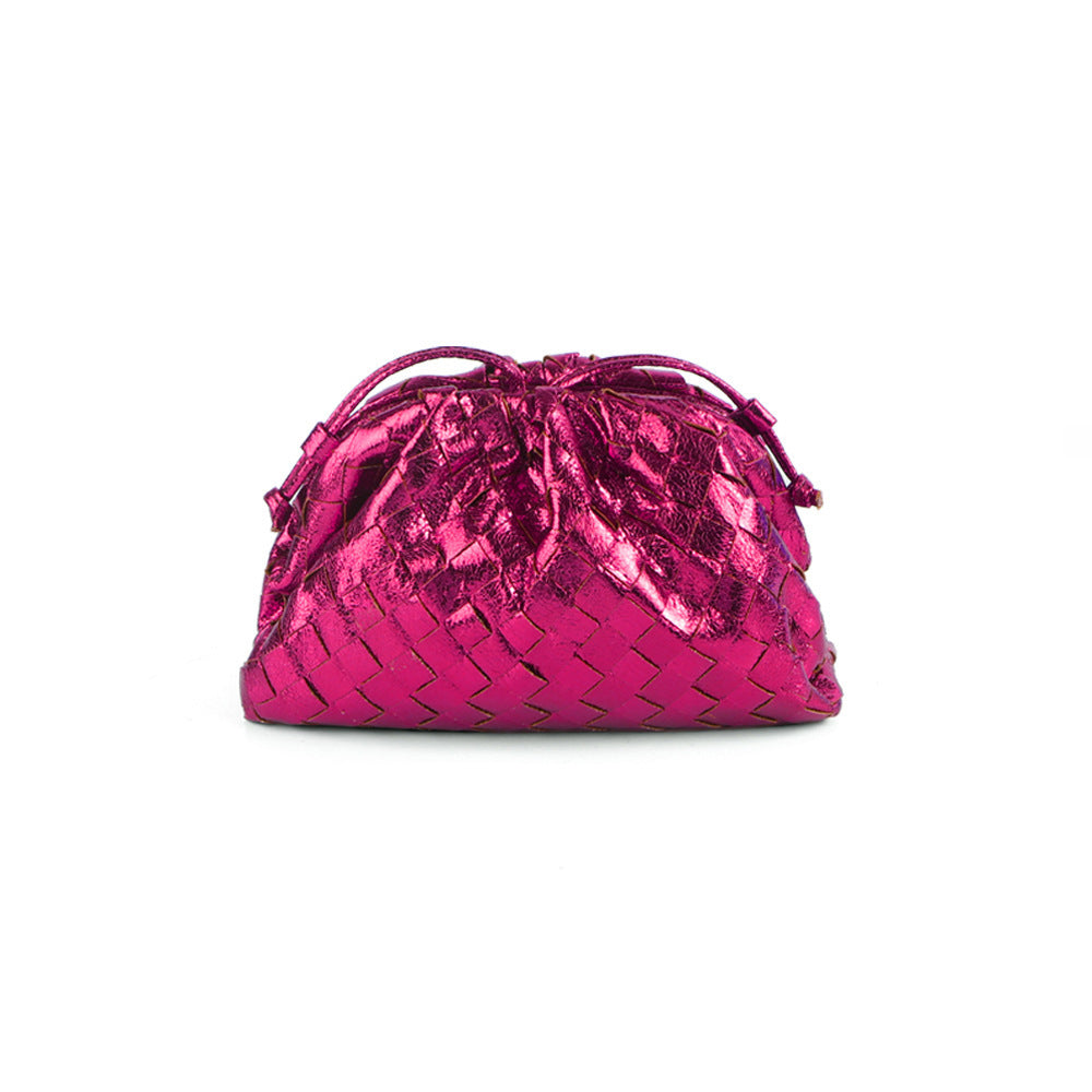 Textured Woven Handheld Clutch Acalora