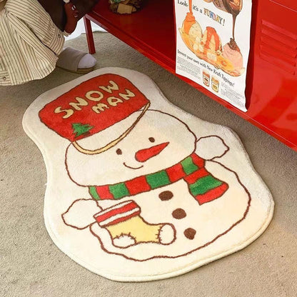 Decorative Holiday-Themed Bath Mat