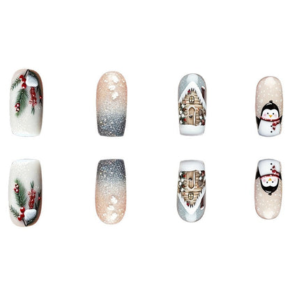 Winter-Themed Decorative Nail Art Acalora