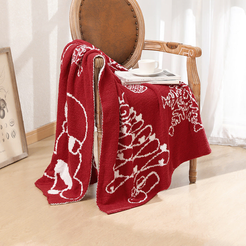 Festive Cozy Throw Blanket