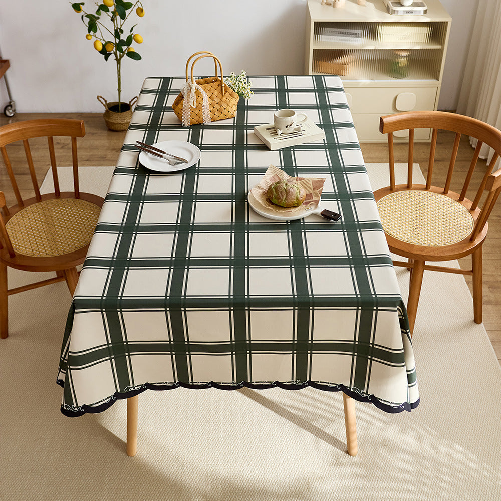 Elegant Plaid Tablecloth