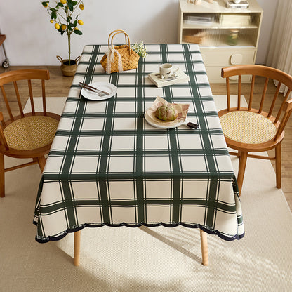 Elegant Plaid Tablecloth