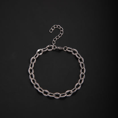 Textured Chain Link Bracelet Acalora