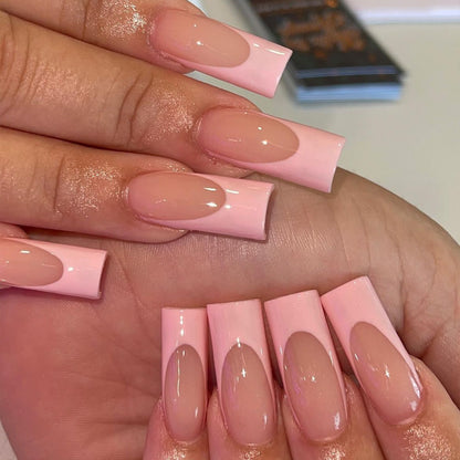 Elegant Crystal-Embellished Press-On Nail Design Acalora