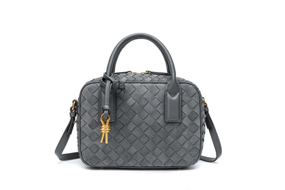 Textured Leather Boutique Handbag Acalora