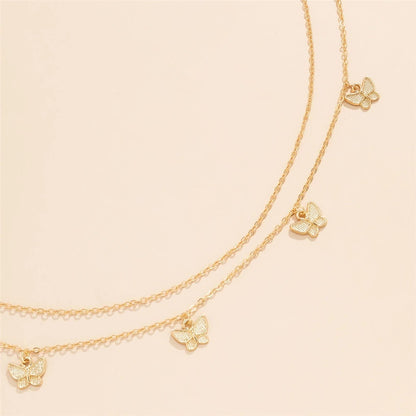 Delicate Butterfly Chain Necklace Acalora