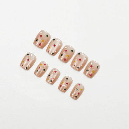 Artistic Confetti Press-On Nail Set Acalora