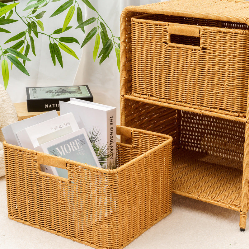 Multi-Drawer Woven Storage Chest Acalora