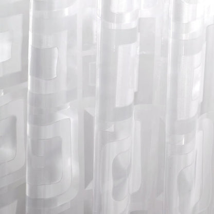 Sheer Geometric Window Curtain