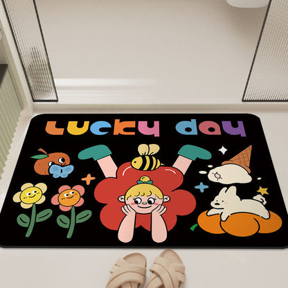 Cartoon-Inspired Bathroom Mat
