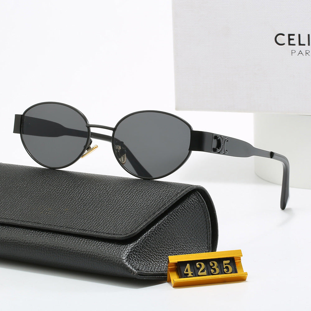 Women's Exclusive Oval Designer Sunglasses Skanto