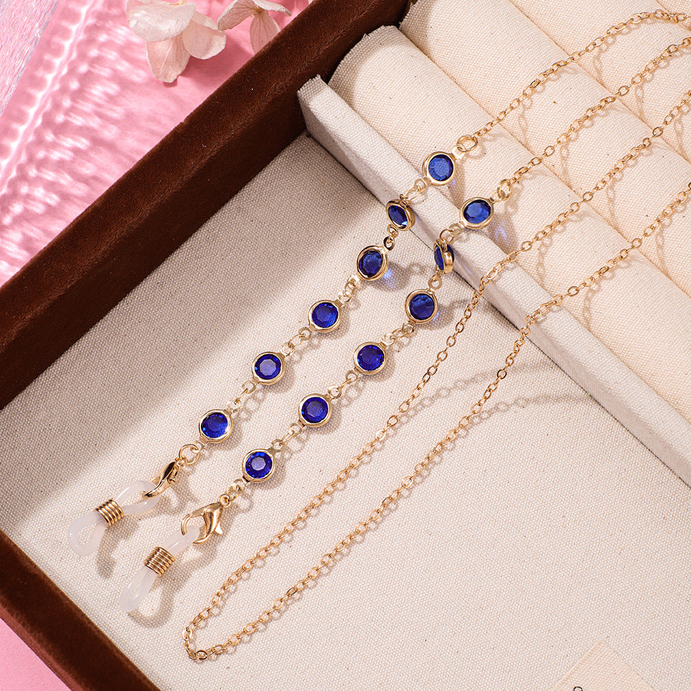 Artistic Beaded Eyewear Chain Acalora
