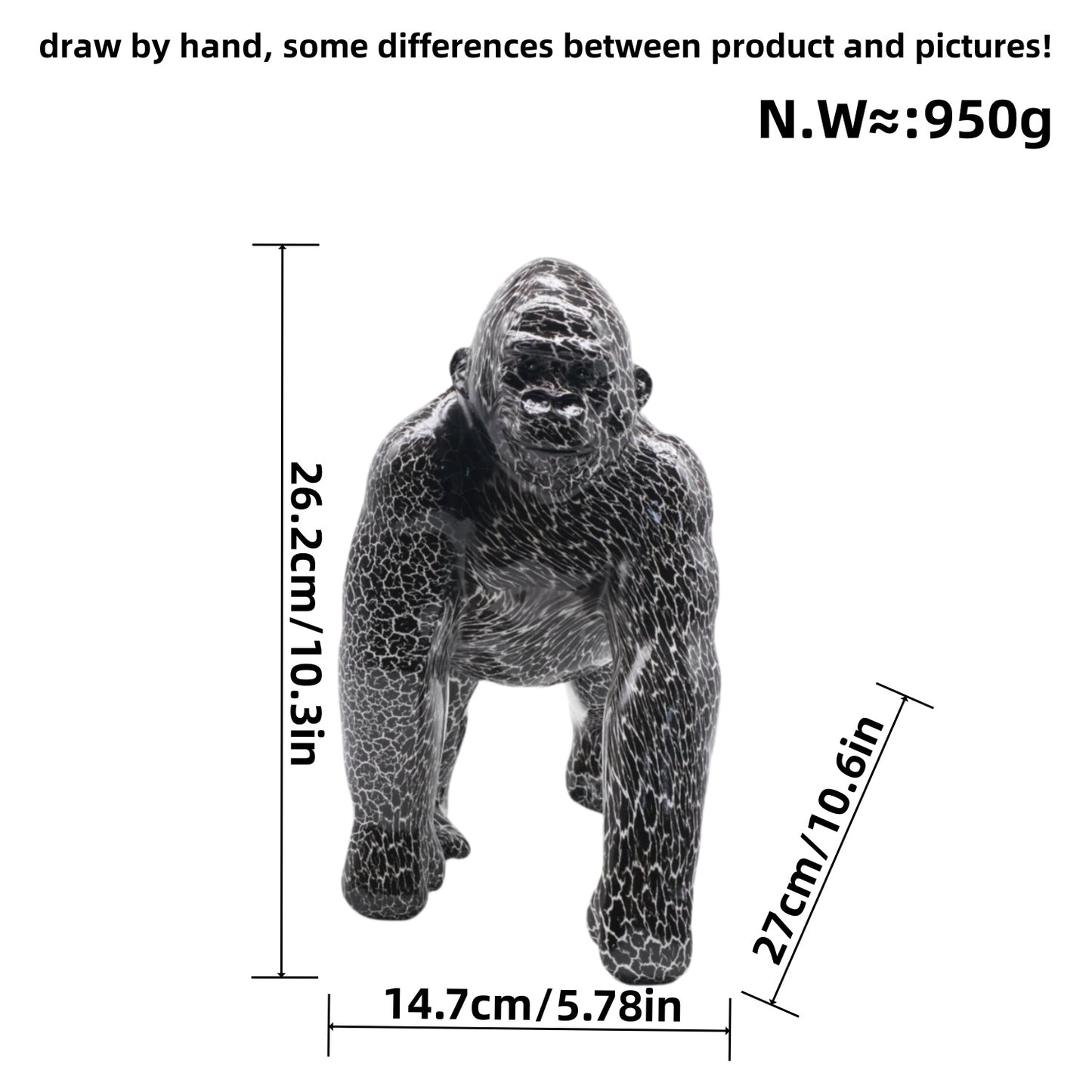Artful Gorilla Sculpture Acalora