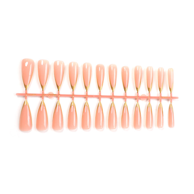Elegant Long-Shape Press-On Glossy Nail Set Acalora