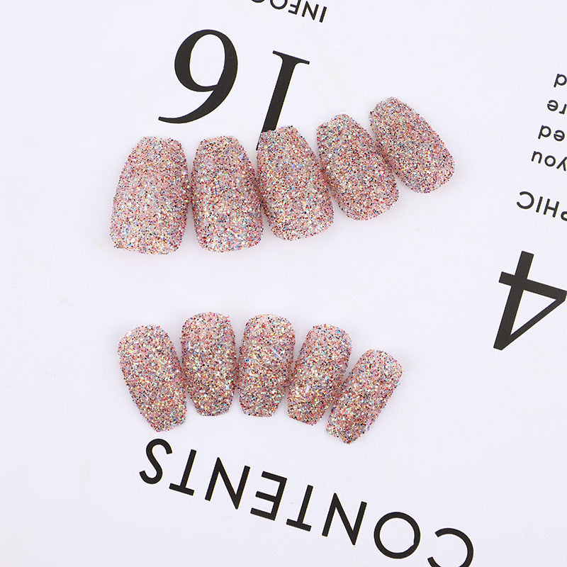 Glittering artificial nails in modern design Acalora