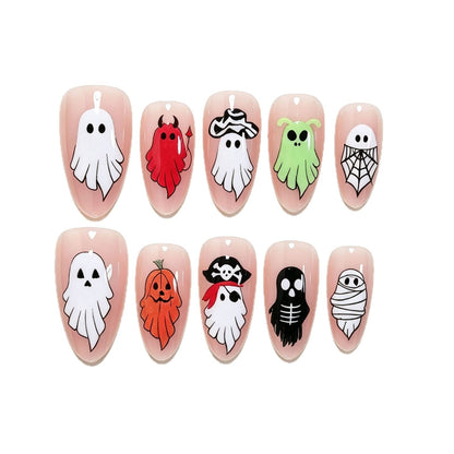 Halloween-themed Press-On Nail Art Kit Acalora