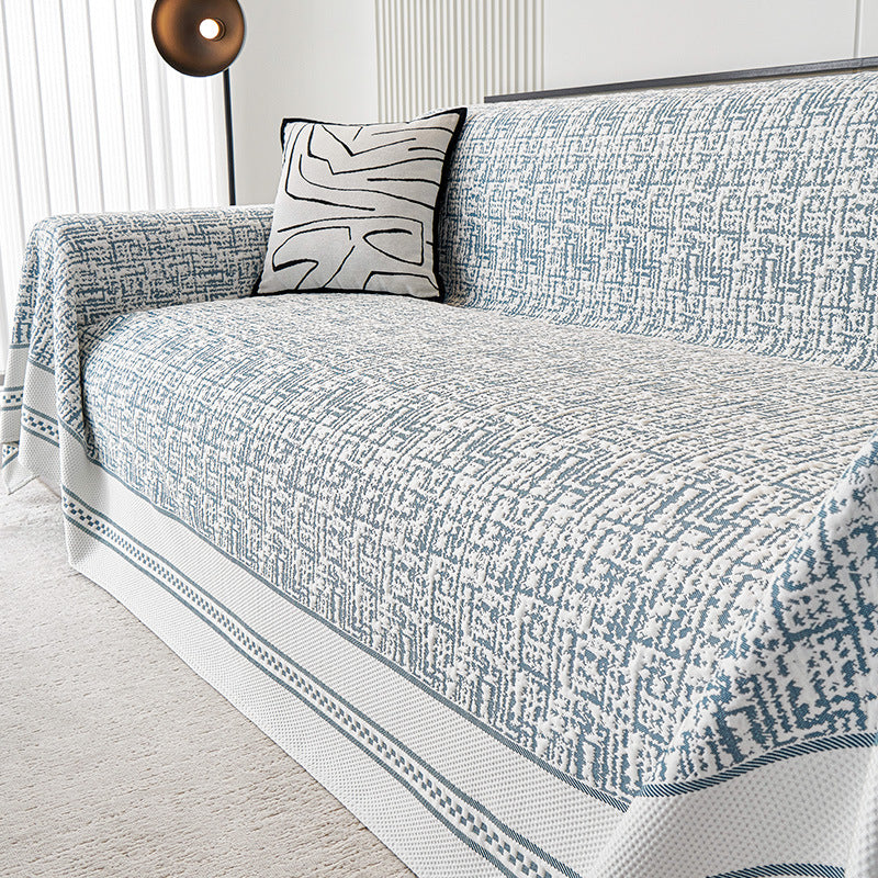 Elegant Leaf Patterned Sofa Cover
