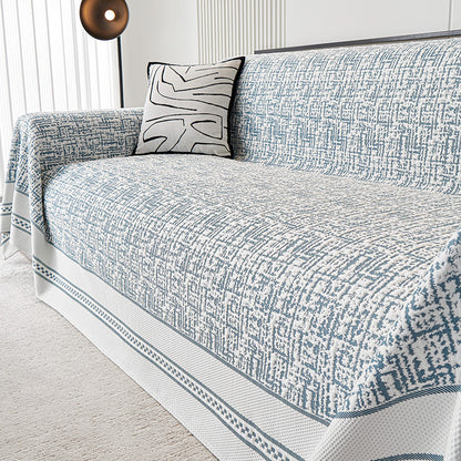 Elegant Leaf Patterned Sofa Cover