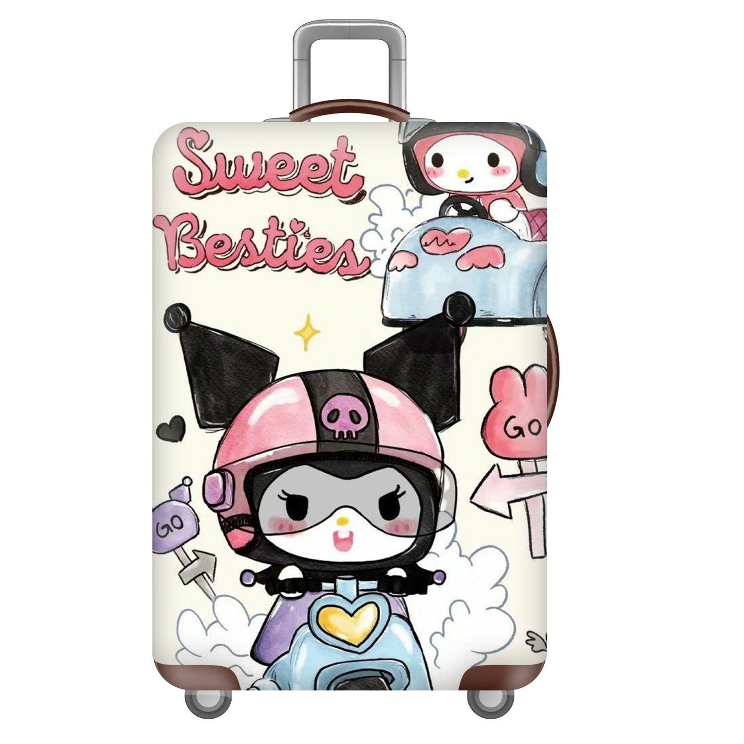 Unisex hard-shell travel suitcase with playful Snoopy motif Brehn