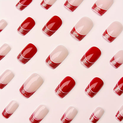 Elegant French Tip Nail Art Acalora