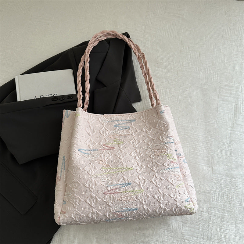 Quilted Decorative Shoulder Bag Acalora