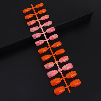 Luxury glitter design artificial nails Acalora