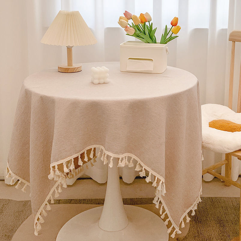 Decorative Tablecloth with Tassels