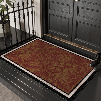 Floral Print Decorative Entry Mat