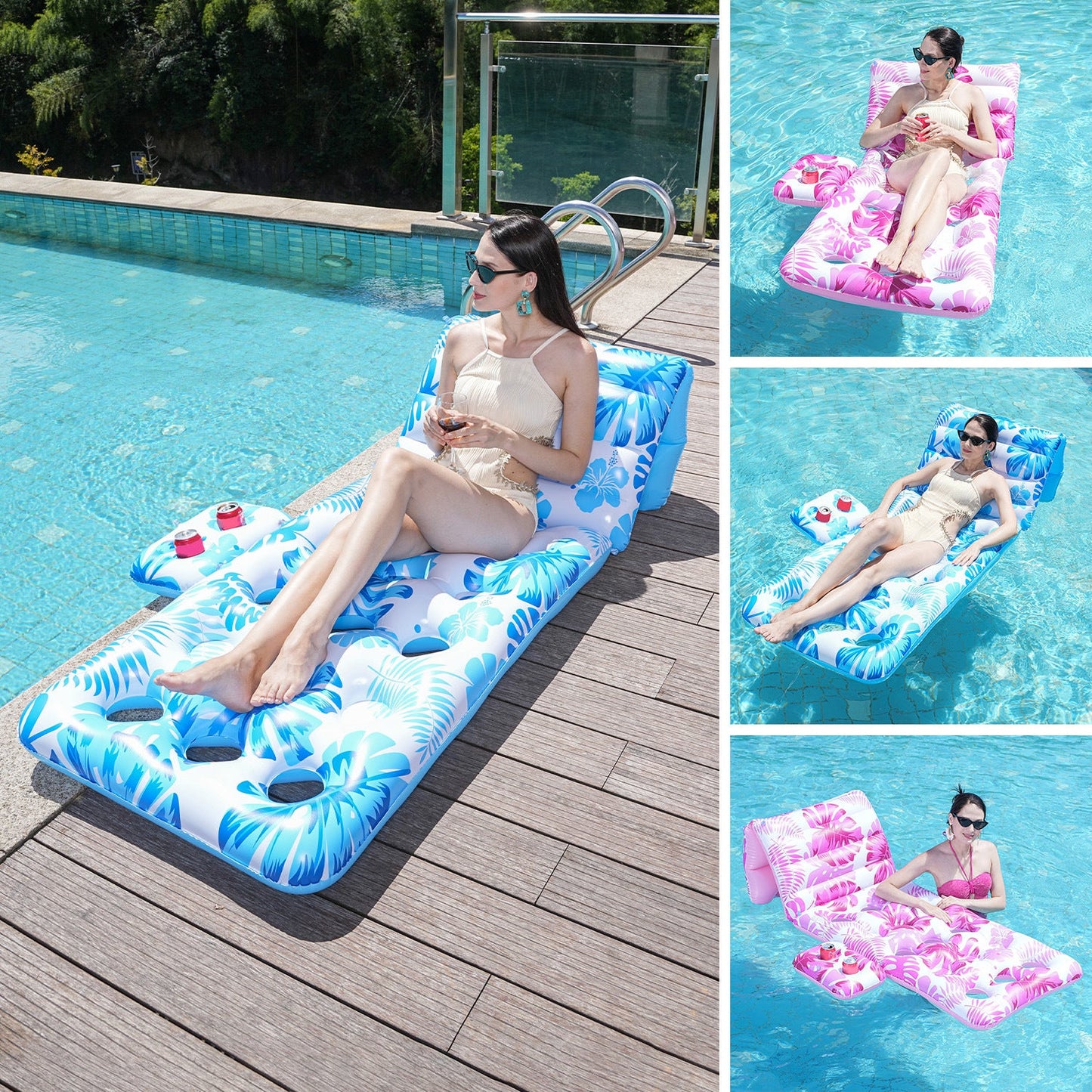 Skanto Women's Multifunctional Inflatable Lounge with Ergonomic Headrest Skanto