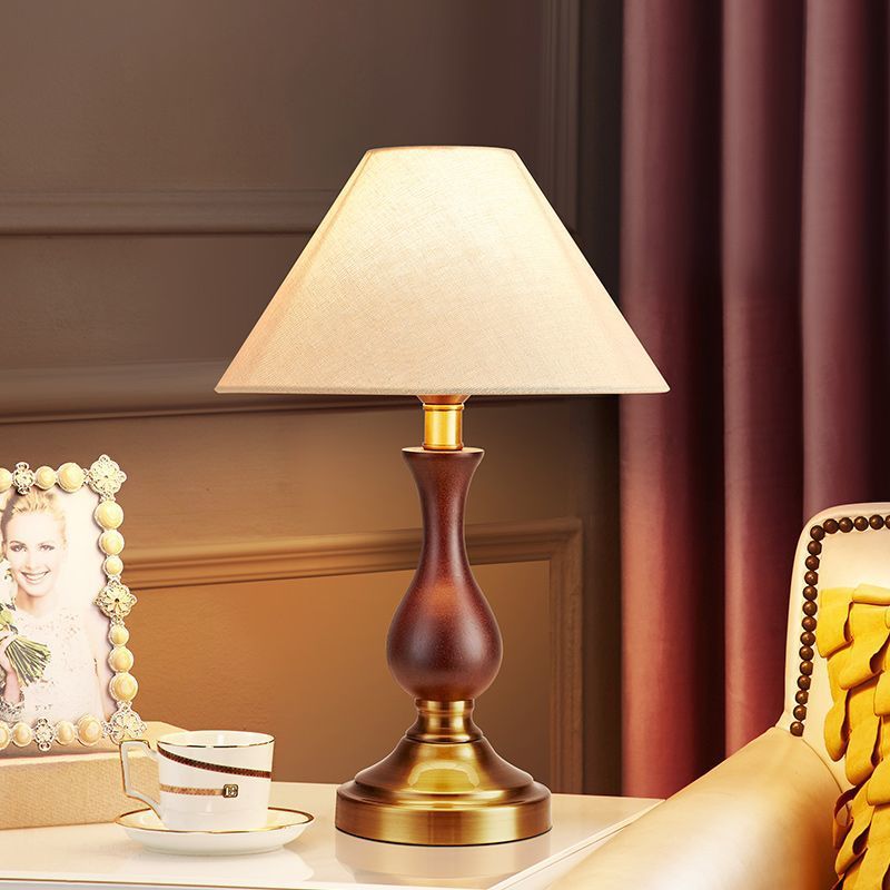 Classic Wooden Desk Lamp