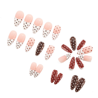Creative Art Nails in Modern Polka Dot Design Acalora