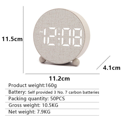 Digital Alarm Clock with Large LED Display and Temperature Display
