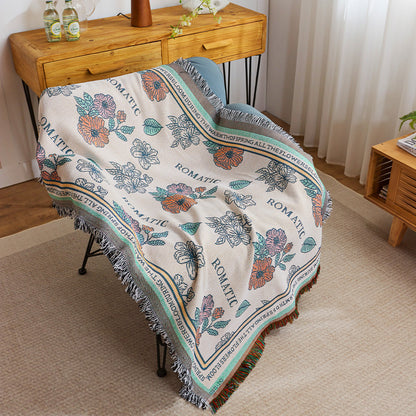 Elegant Floral Throw Blanket