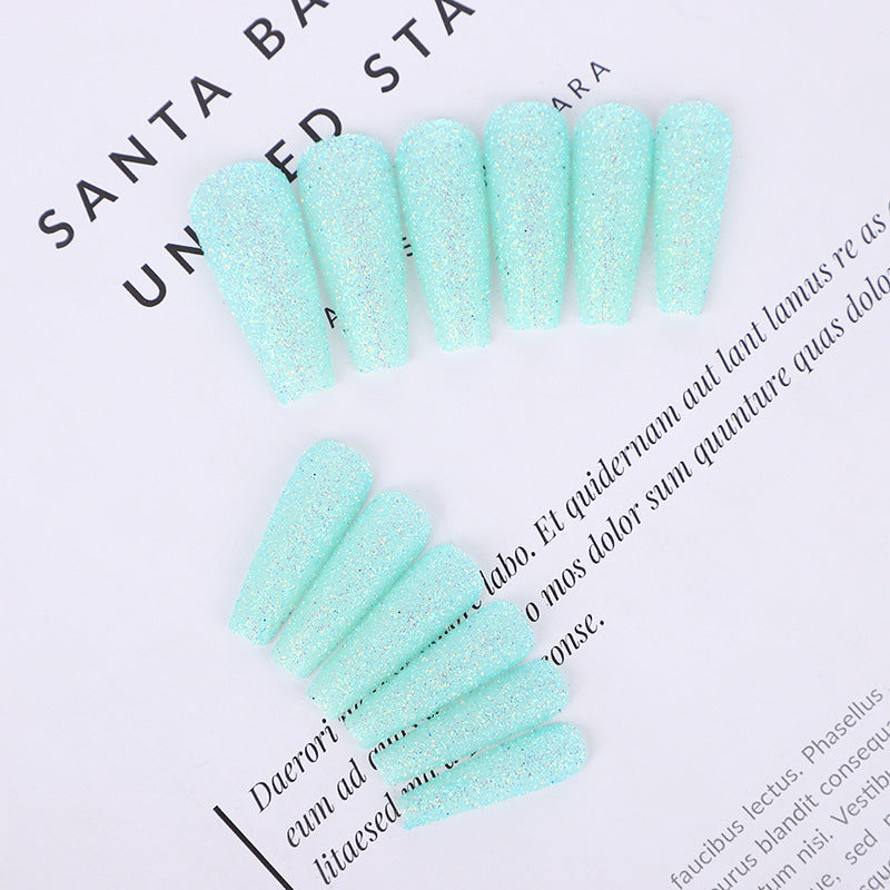 High-quality artificial nails with glitter effects Acalora