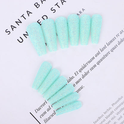 High-quality artificial nails with glitter effects Acalora