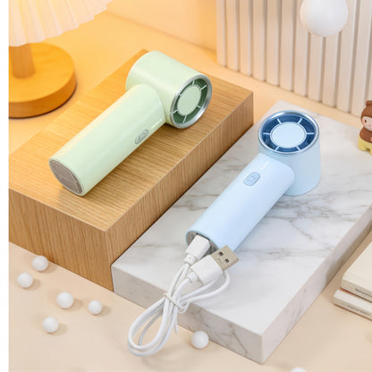 Women's Portable Handheld Fan with USB-C Charging Function and Powerful Airflow Brehn