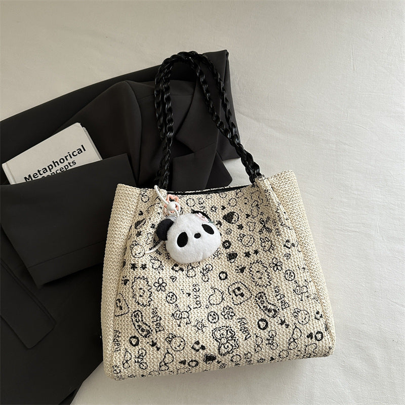 Chic Woven Tote Bag Acalora
