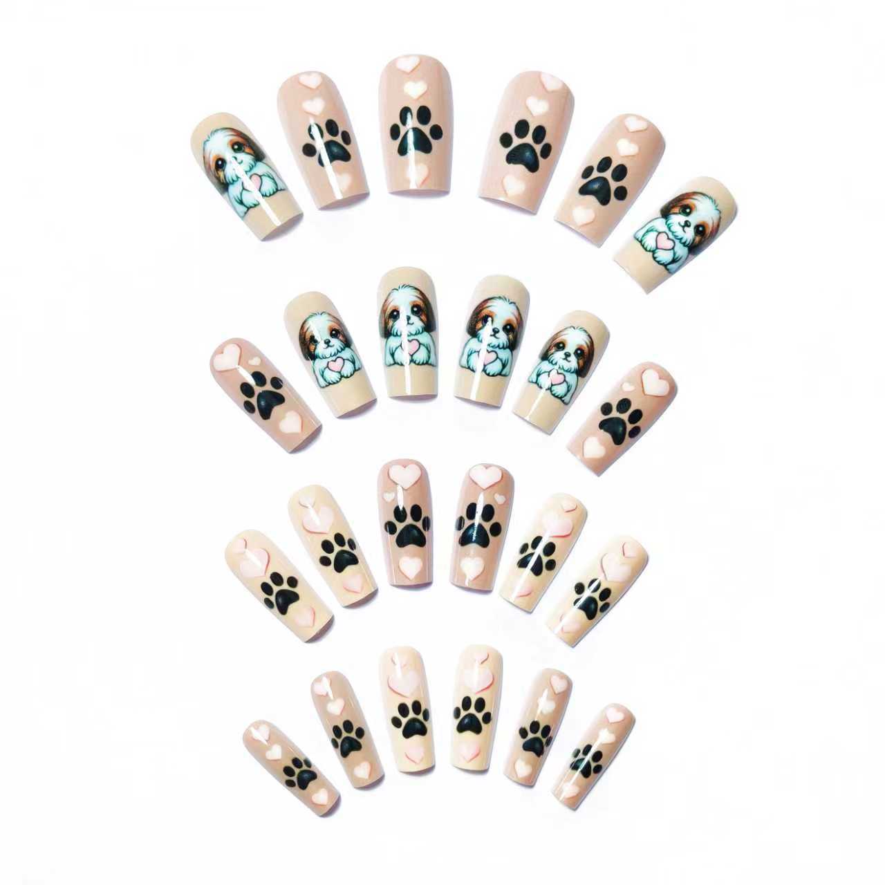 Playful Pet-Themed 3D Nail Art Acalora