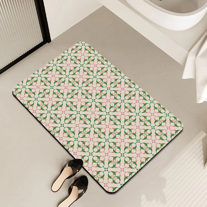 Geometric Pattern Decorative Floor Mat Acalora