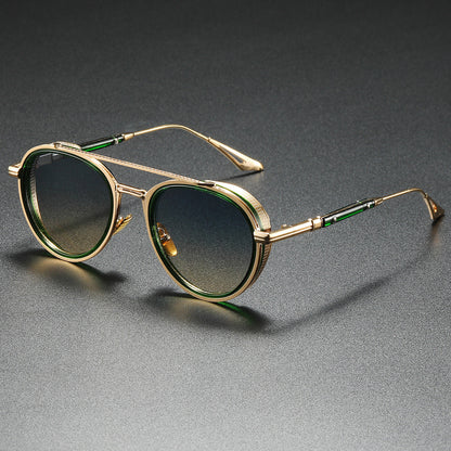 Women's Designer Sunglasses with Luxurious Metal Frame and Retro Accents Bowlift