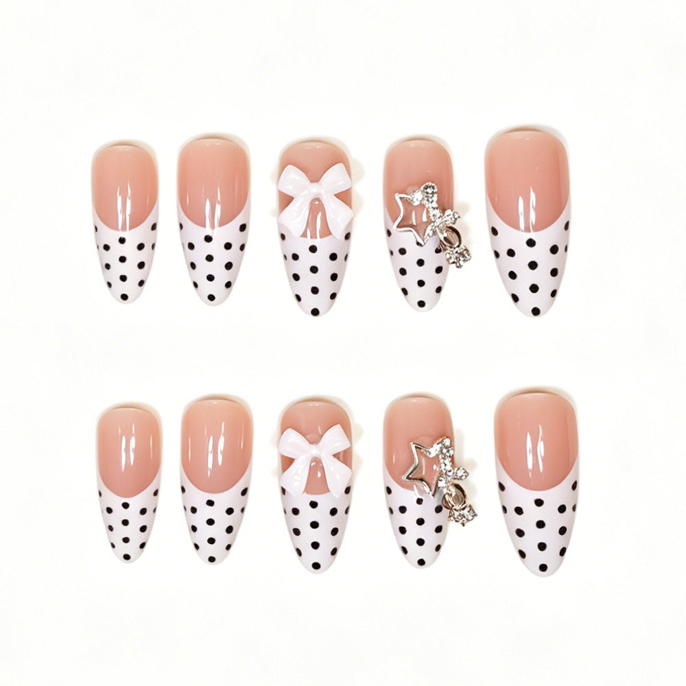Elegant Stiletto Press-On Nail Art Tips Acalora
