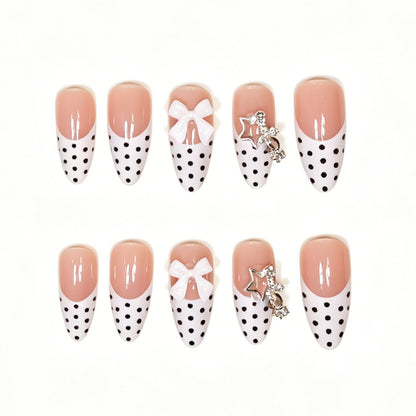Elegant Stiletto Press-On Nail Art Tips Acalora